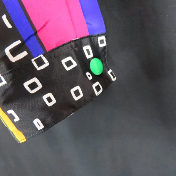 Vintage SK & Company Muti-colored Button Down Dress Shirt Sz. 10 - Picture 4 of 10